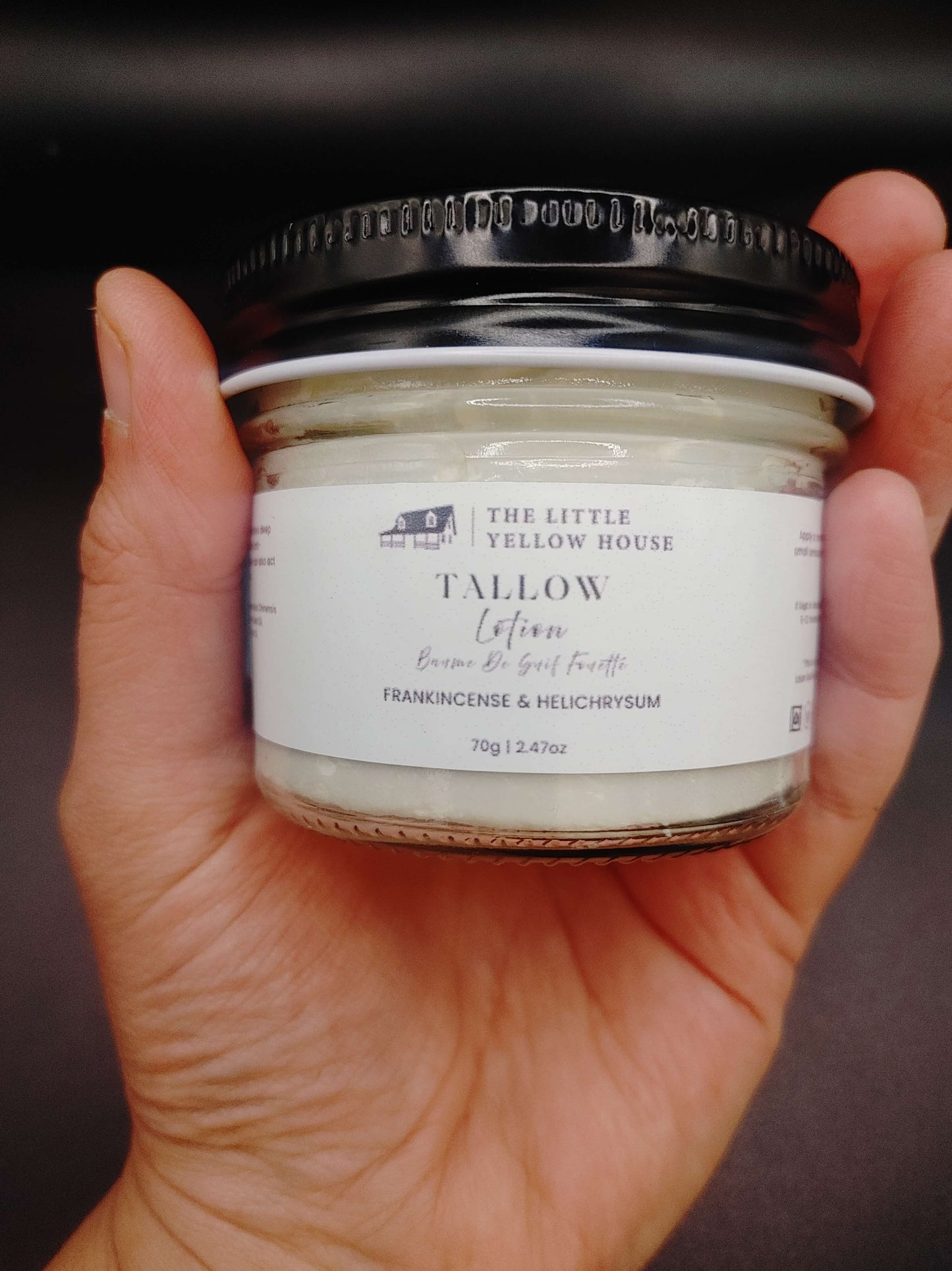 Frankincense and Helichrysum Tallow Lotion