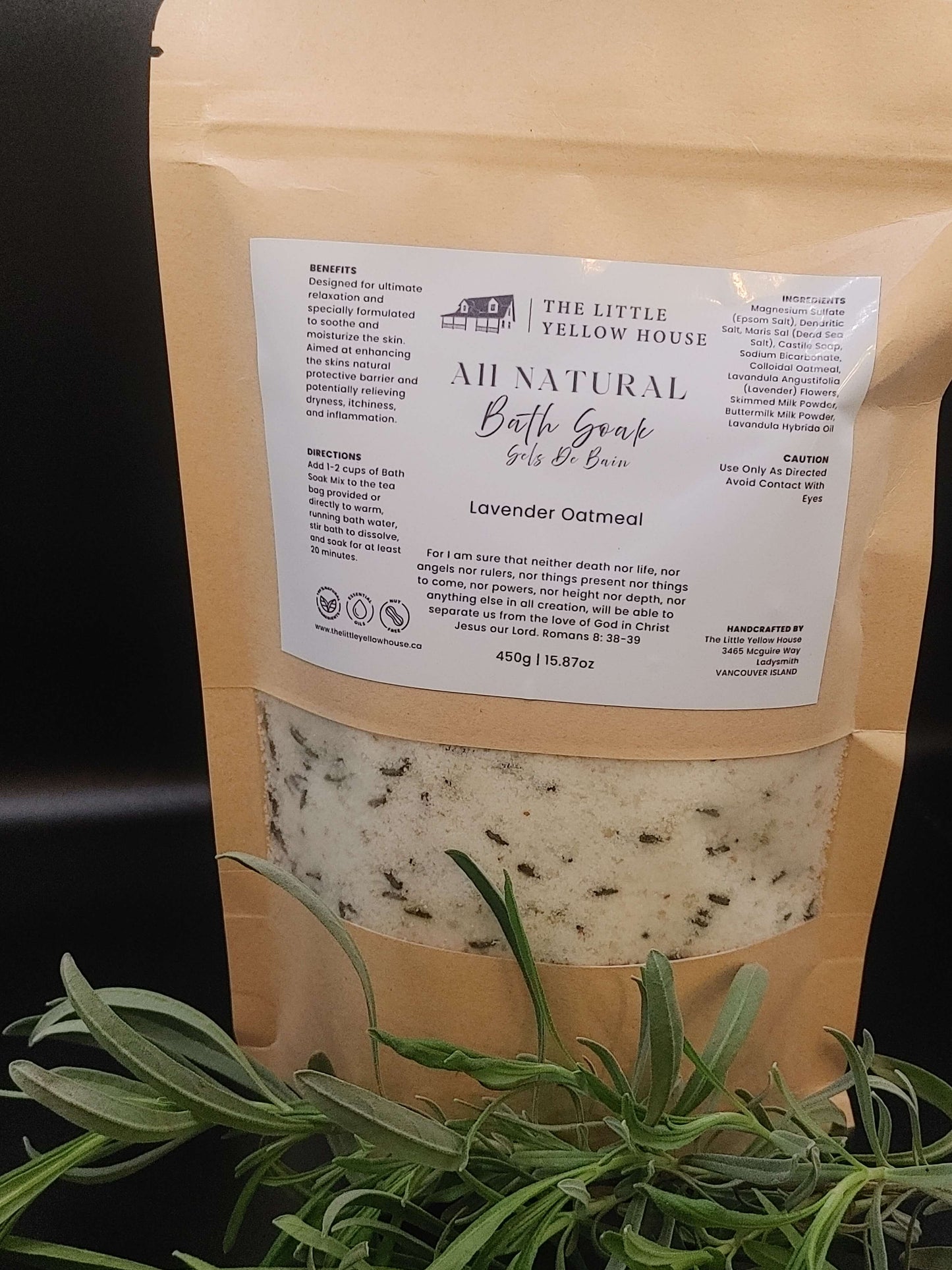 Luxury Lavender Oatmeal Bath Soak