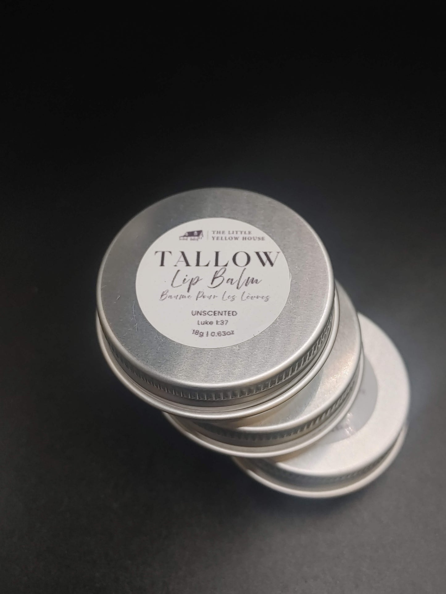 Unscented Tallow Lip Balm