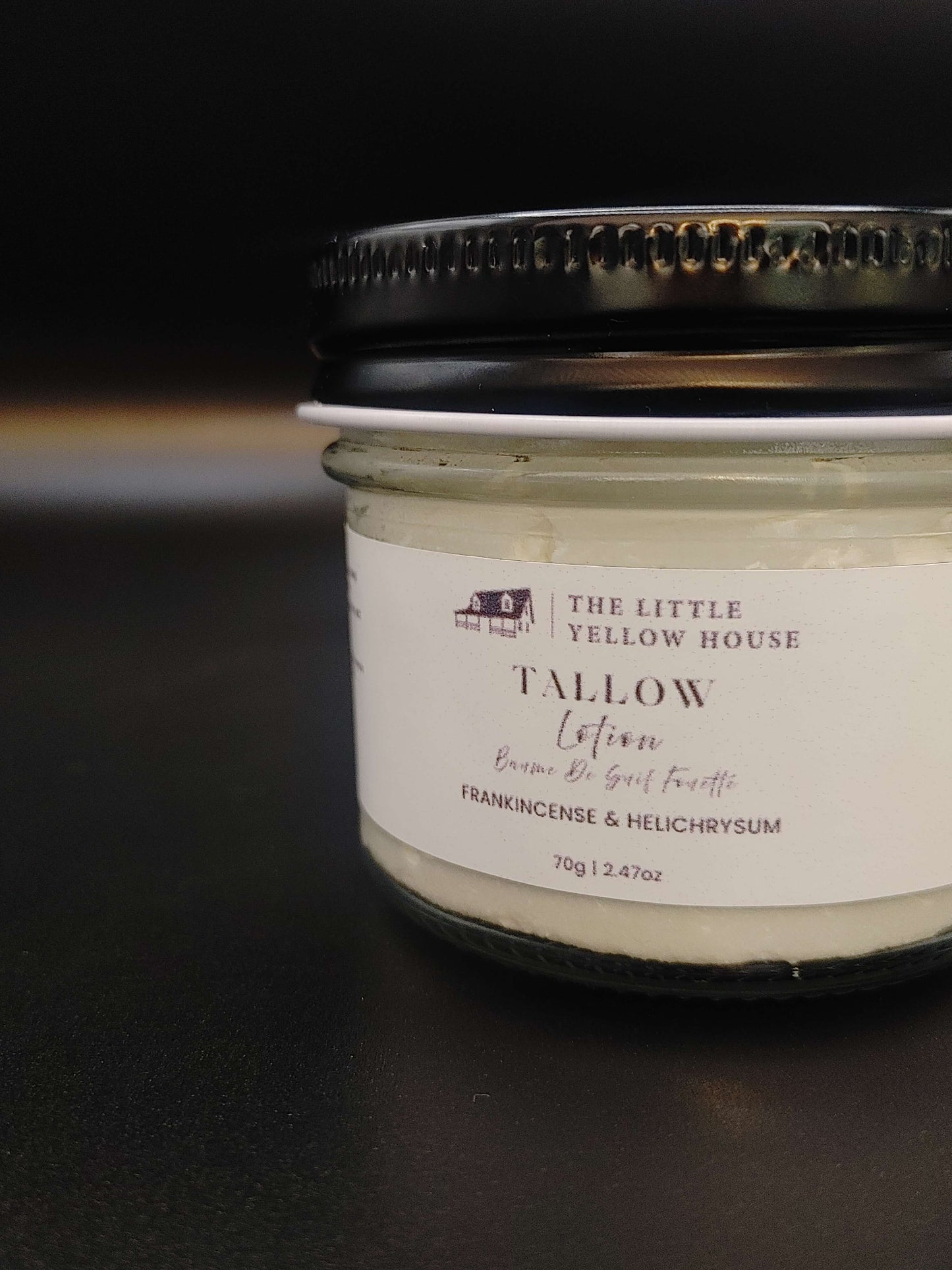 Frankincense and Helichrysum Tallow Lotion