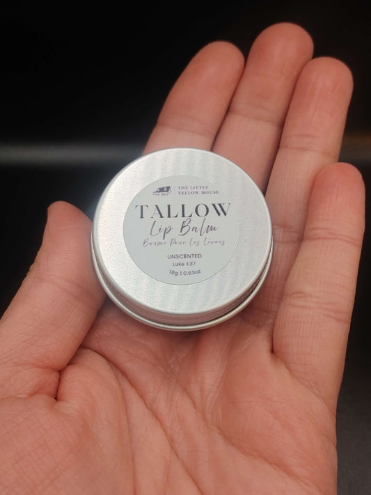 Unscented Tallow Lip Balm